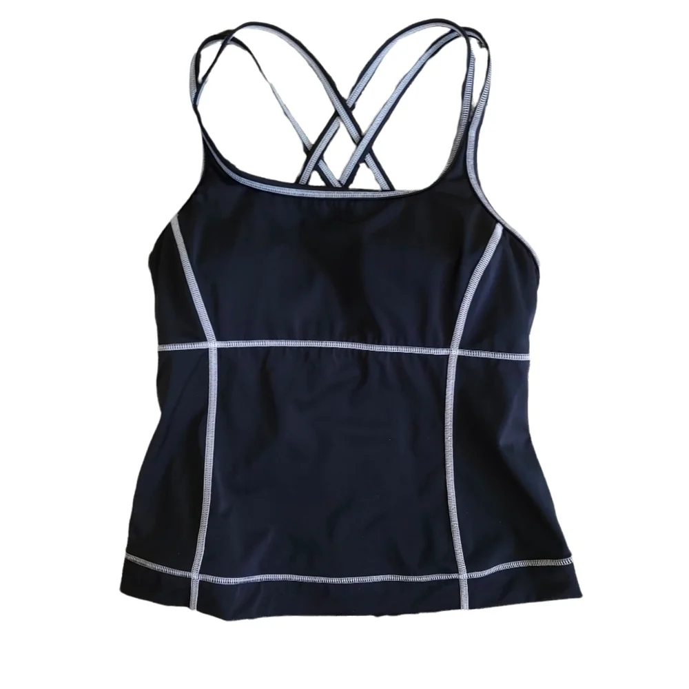 𝅺LANDS' End Top Stitch Tankini